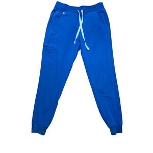 Figs Women's Technical‎ Collection Blue Jogger Scrub Pants Size Small